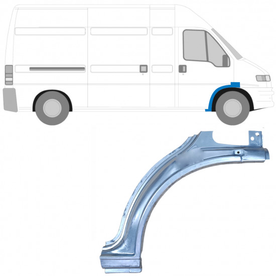 Lankas prie priekinio rato už Fiat Ducato Boxer Relay 1994-2006 / Dešinė 5565