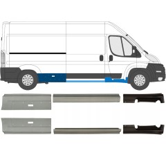 Slenkstis, apatinė už Fiat Ducato 2006-2025 / Kairė + Dešinė / Rinkinys 9702
