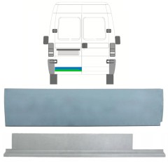 Galinių durų žema vidinė + išorinė dalis už Peugeot Boxer 1994-2006 / Kairė / Rinkinys 14044