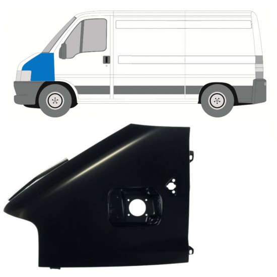 Priekinis sparnas už Fiat Ducato Boxer Relay 2002-2006 / Kairė 7619