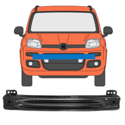 Priekinis bamperio pastiprinimas už Fiat Panda 2012- 7560