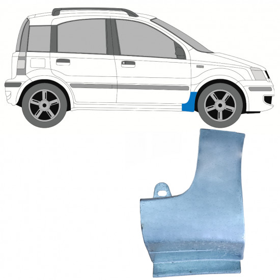 Sparno apatinė dalis už Fiat Panda 2003-2012 / Dešinė 8956