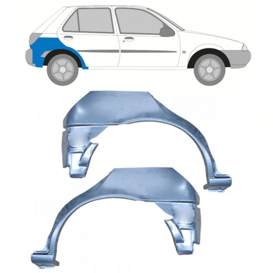 Galinė arka už Ford Fiesta 1995-1999 / Kairė + Dešinė / Rinkinys 11023