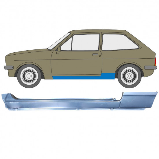 Slenkstis, apatinė už Ford Fiesta 1976-1983 / Kairė 12033