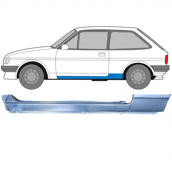 Visas slenkstis už Ford Fiesta 1983-1989 / Kairė 7343