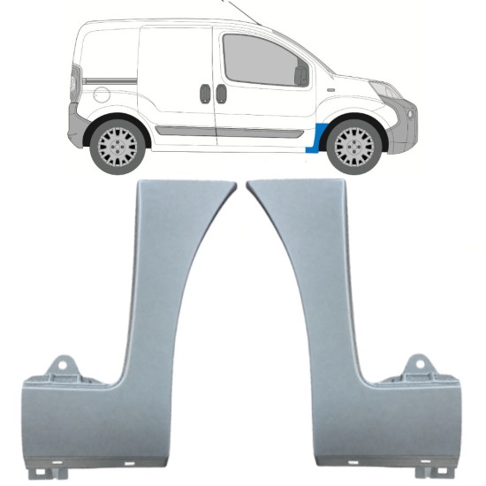 Sparno apatinė dalis už Peugeot Bipper 2007-2017 / Kairė + Dešinė 16946