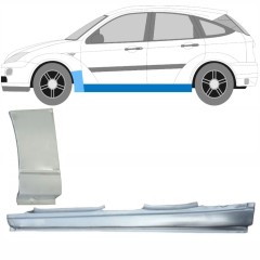 Visas slenkstis + priekinio sparno apatinė dalis už Ford Focus 1998-2004 / Kairė / Rinkinys 8734