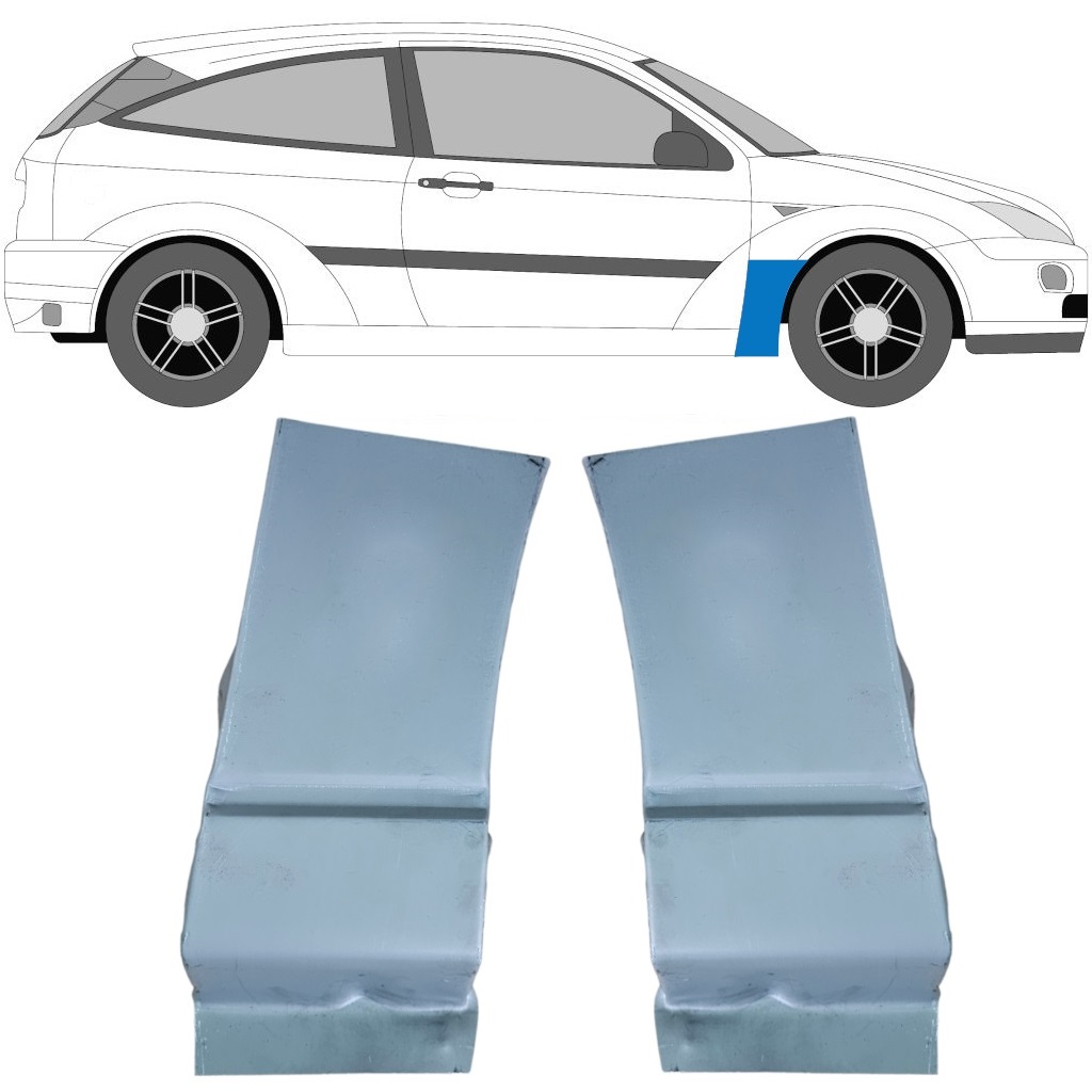 Sparno Apatinė Dalis Už Ford Focus 1998-2007 / Kairė + Dešinė / Rinkinys 9615
