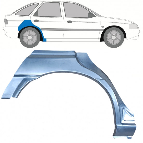 Galinė arka už Ford Escort 1995-2000 / Dešinė 8990