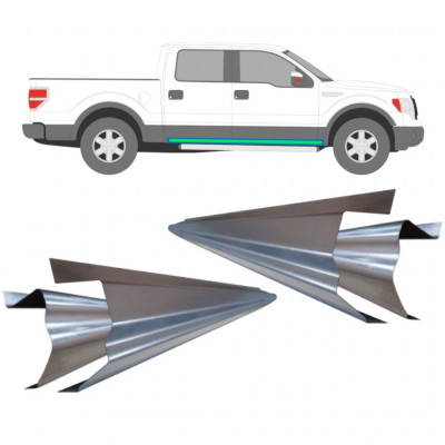Slenkstis vidinė + išorinė dalis už Ford F-150 2008-2014 / Rinkinys 11755