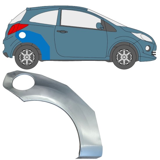 Galinė arka už Ford Ka 2008-2016 / Dešinė 15063