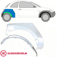 Galinės arkos vidinė + išorinė dalis už Ford KA 1996-2008 / Dešinė / Rinkinys 10775