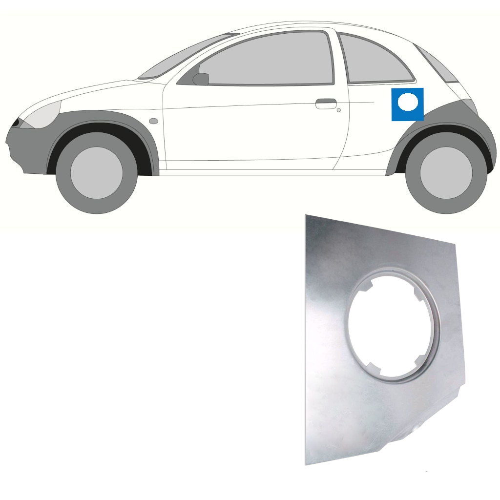 Kuro Įpylimo Angos Dalis Už Ford Ka 1996-2008 7252