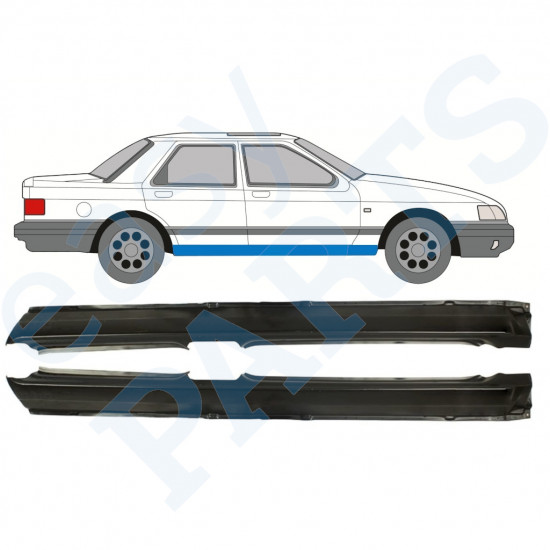 Visas slenkstis už Ford Sierra 1982-1993 / Kairė + Dešinė / Rinkinys 9774