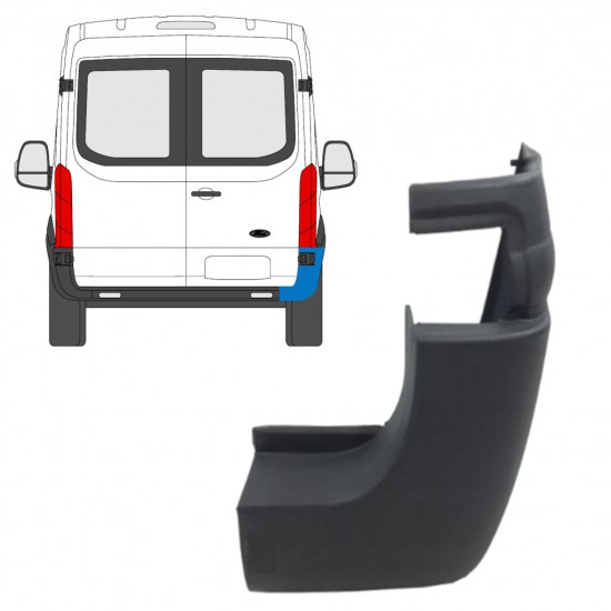 Galinio bamperio kampas už Ford Transit 2014- / Dešinė 8939