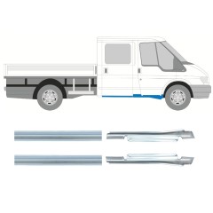 Slenkstis, apatinė už Ford Transit 2000-2013 / Kairė + Dešinė / Rinkinys 9698