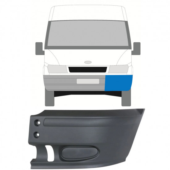 Priekinio bamperio kampas už Ford Transit 2000-2006 / Kairė 8259