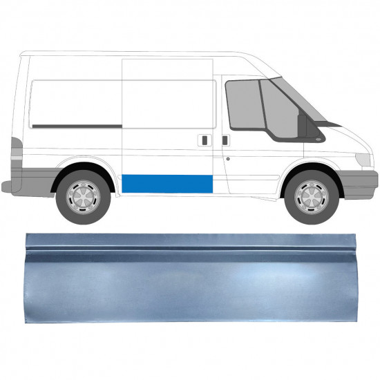 Stumdomų durų išorinė dalis už Ford Transit 2000-2013 / SWB / Dešinė 7168