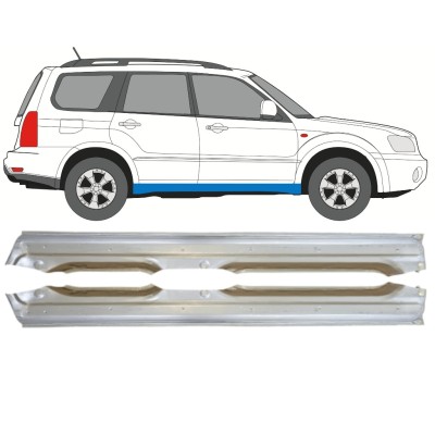 Visas slenkstis už Subaru Forester SG 2002-2008 / Kairė + Dešinė / Rinkinys 14612