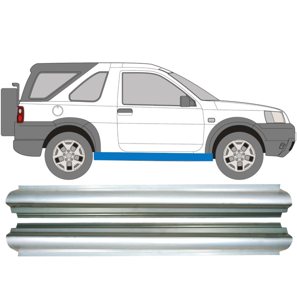 Slenkstis, Apatinė Už Land Rover Freelander 1997-2006 / Kairė + Dešinė / Rinkinys 9261