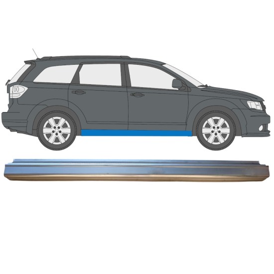 Slenkstis, apatinė už Fiat Freemont 2011-2015 / Kairė = Dešinė (simetriška) 15005