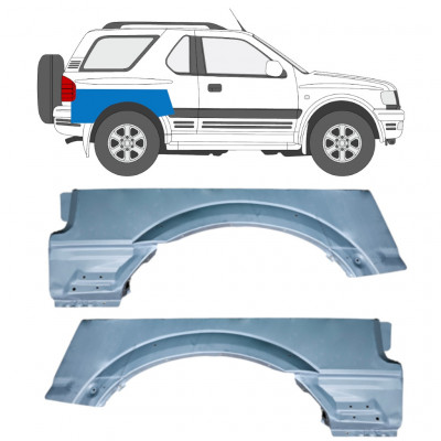 Galinės arkos viršutinė dalis už Opel Frontera B 1999-2002 / Kairė / Dešinė / Kairė + Dešinė / Rinkinys 12836