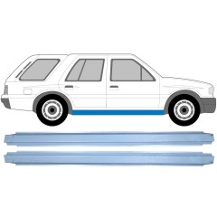 Slenkstis, apatinė už Opel Frontera A 1991-1999 / Kairė = Dešinė (simetriška) / Rinkinys 9549