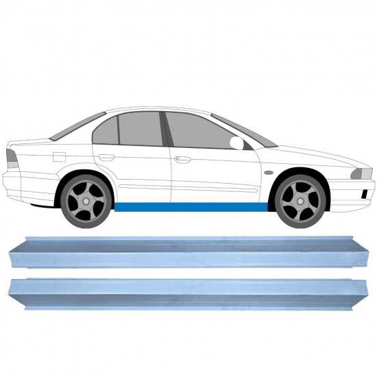 Slenkstis, apatinė už Mitsubishi Galant 1996-2003 / Rinkinys 11358