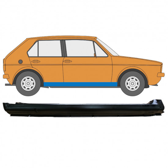 Slenkstis, apatinė už VW Golf 1 1974- / Dešinė 7349