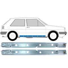 Slenkstis vidinė dalis už Volkswagen Golf 2 1982-1992 / Kairė + Dešinė / Rinkinys 11027