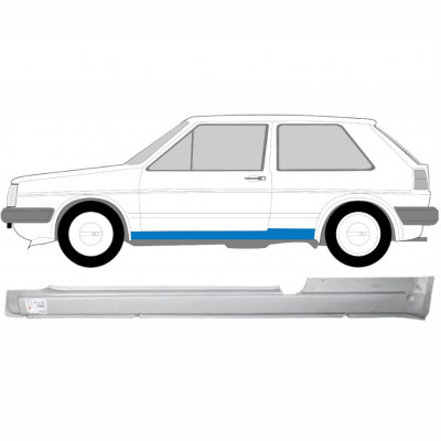 Slenkstis, apatinė už VW Golf 2 1982- / Kairė 7098