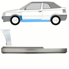 Slenkstis apatinė + sparnas priekinis už Volkswagen Golf 3 1991-1998 / Kairė / CABRIO / Rinkinys 10201