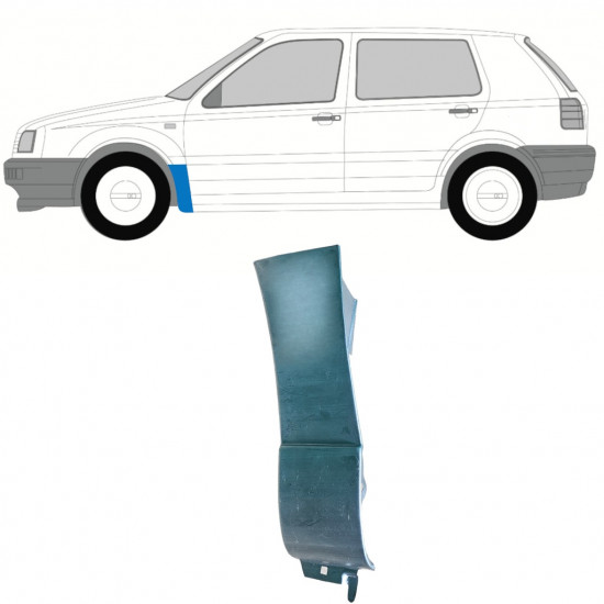 Sparno apatinė dalis už Volkswagen Golf 3 1991-1998 / Kairė 12978