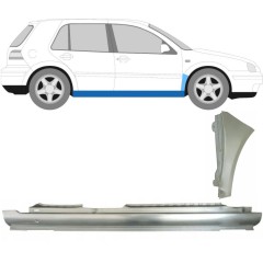 Visas slenkstis + priekinio sparno apatinė dalis už Volkswagen Golf 4 1997-2006 / Dešinė / Rinkinys 8727