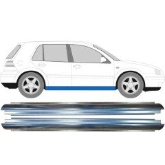 Slenkstis, apatinė už Volkswagen Golf 4 1997-2006 / Kairė = Dešinė (simetriška) / Rinkinys 10546