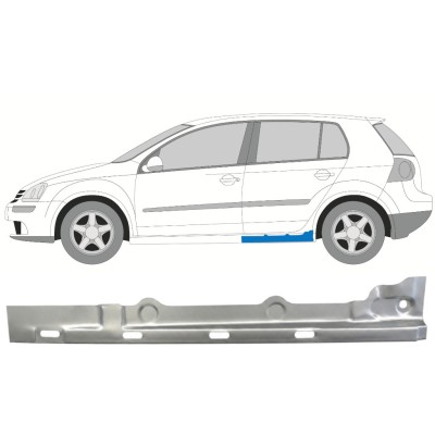 Slenkstis vidinė dalis už Volkswagen Golf 5 2003-2009 / Kairė 7086