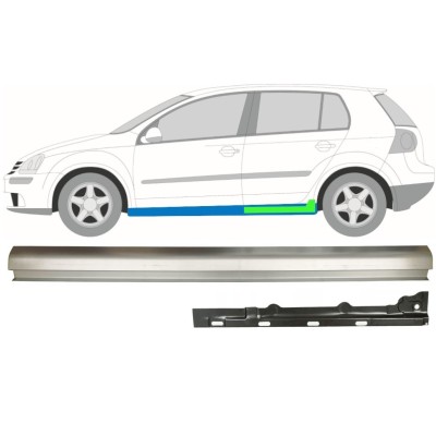 Slenkstis vidinė + išorinė dalis už Volkswagen Golf 5 2003-2009 / Kairė / Rinkinys 11709