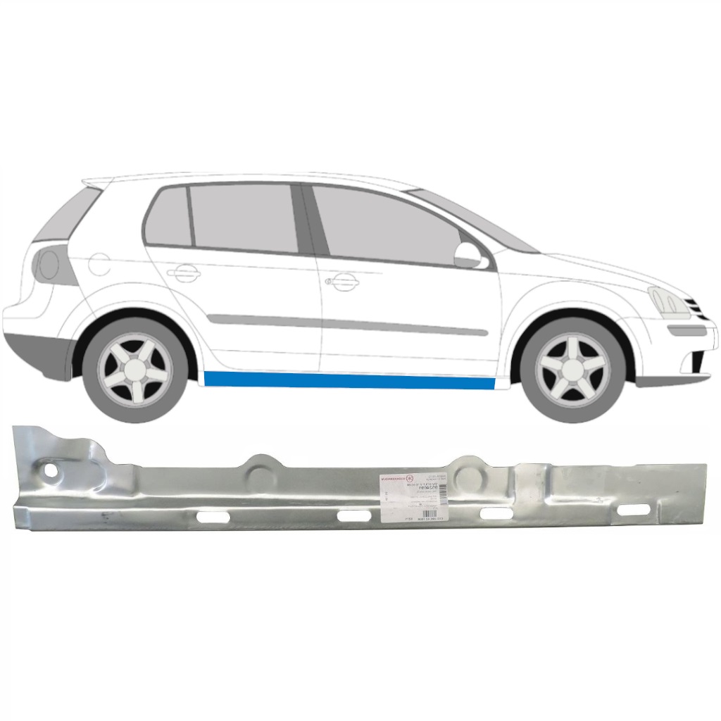 Slenkstis Vidinė Dalis Už Vw Golf 5 2003-2009 / Dešinė 7085