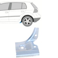 Slenksčio galinė dalis už Volkswagen Golf 5 2003-2009 / Kairė 16113