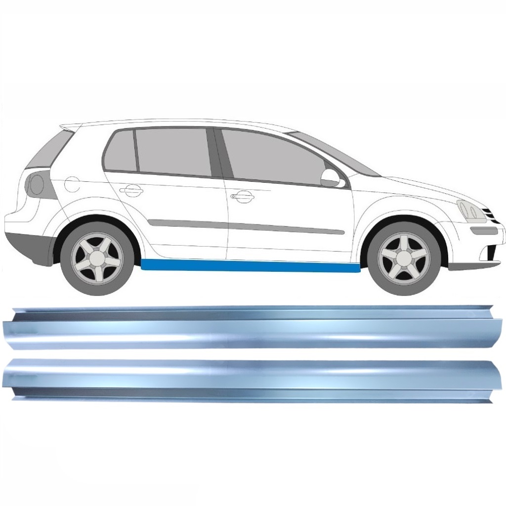 Slenkstis, Apatinė Už Vw Golf 5 2003-2009 / Kairė = Dešinė (Simetriška) / Rinkinys 11269