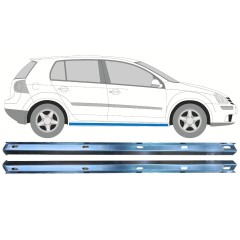 Slenkstis vidinė dalis už Volkswagen Golf 5 2003-2009 / Kairė + Dešinė / Rinkinys 11125