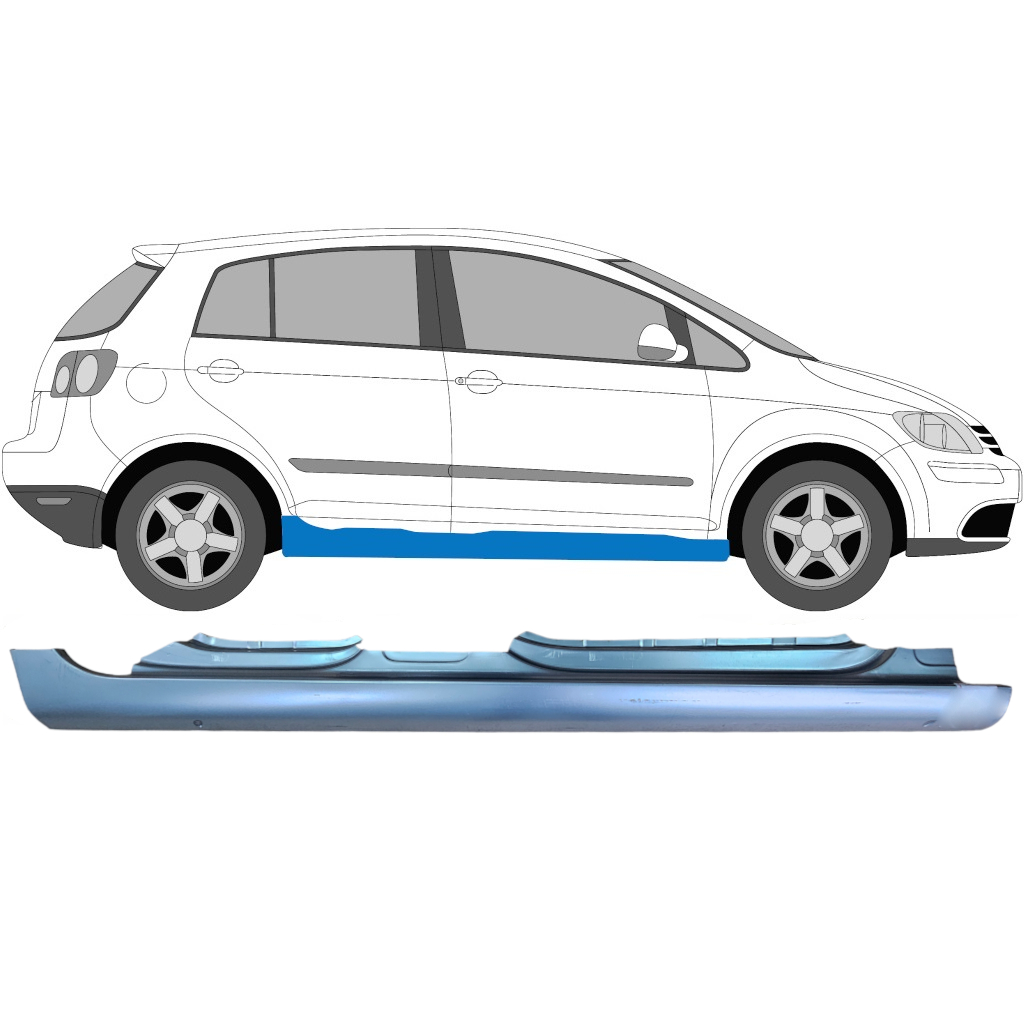 Visas Slenkstis Už Vw Golf Plus 2005- / Dešinė 7081