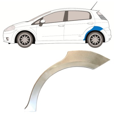 Galinė arka už Fiat Grande Punto Evo 2005- / Kairė 14760