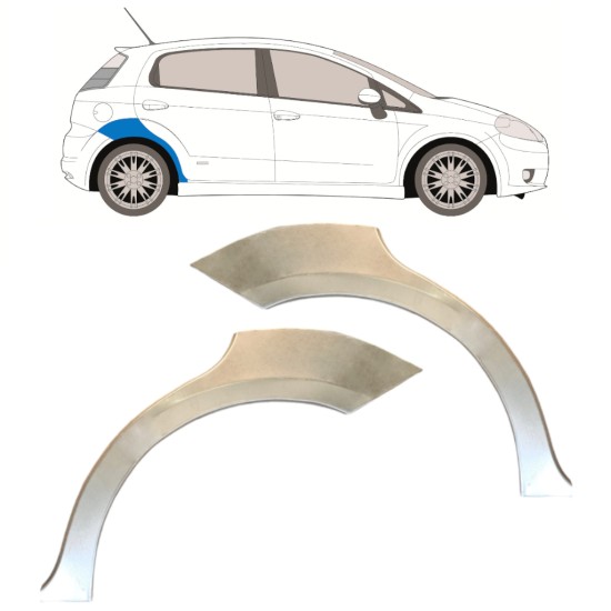 Galinė arka už Fiat Grande Punto Evo 2005- / Kairė + Dešinė / Rinkinys 14761