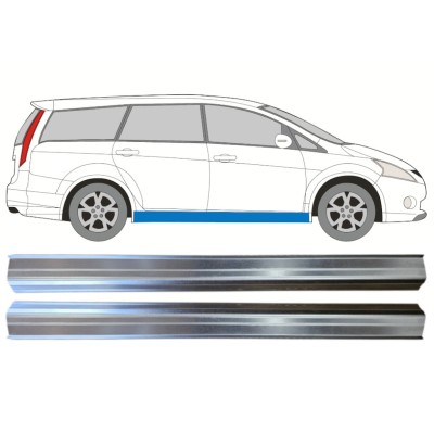Slenkstis, apatinė už Mitsubishi Grandis 2004-2011 / Kairė + Dešinė 14528