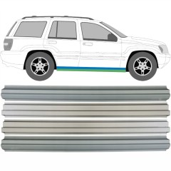 Slenkstis vidinė + išorinė dalis už Jeep Grand Cherokee 1998-2005 / Kairė + Dešinė / Rinkinys 9482