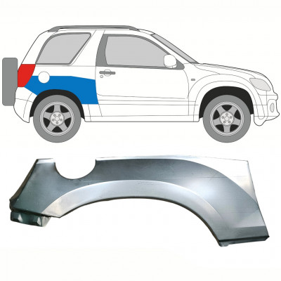 Galinės arkos viršutinė dalis už Suzuki Grand Vitara 2005-2012 / Dešinė 8507