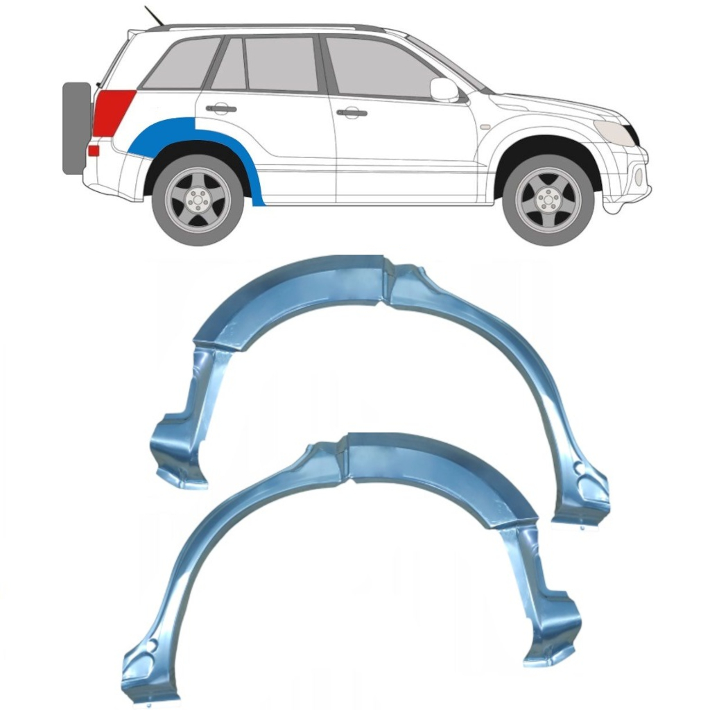 Galinė Arka Už Suzuki Grand Vitara 2005-2012 / Kairė + Dešinė / Rinkinys 9220