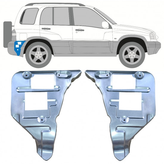 Galinio bamperio tvirtinimo dalis už Suzuki Grand Vitara 1997-2005 / Rinkinys 11701