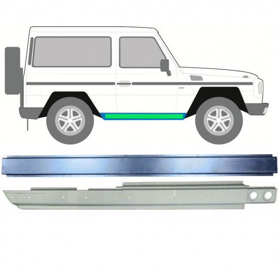 Slenkstis vidinė + išorinė dalis už Mercedes G-Class 1979-  / Dešinė 11770